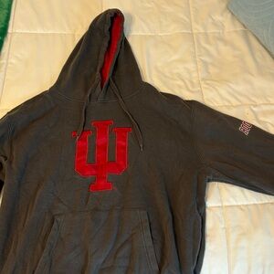 oversized college hoodie